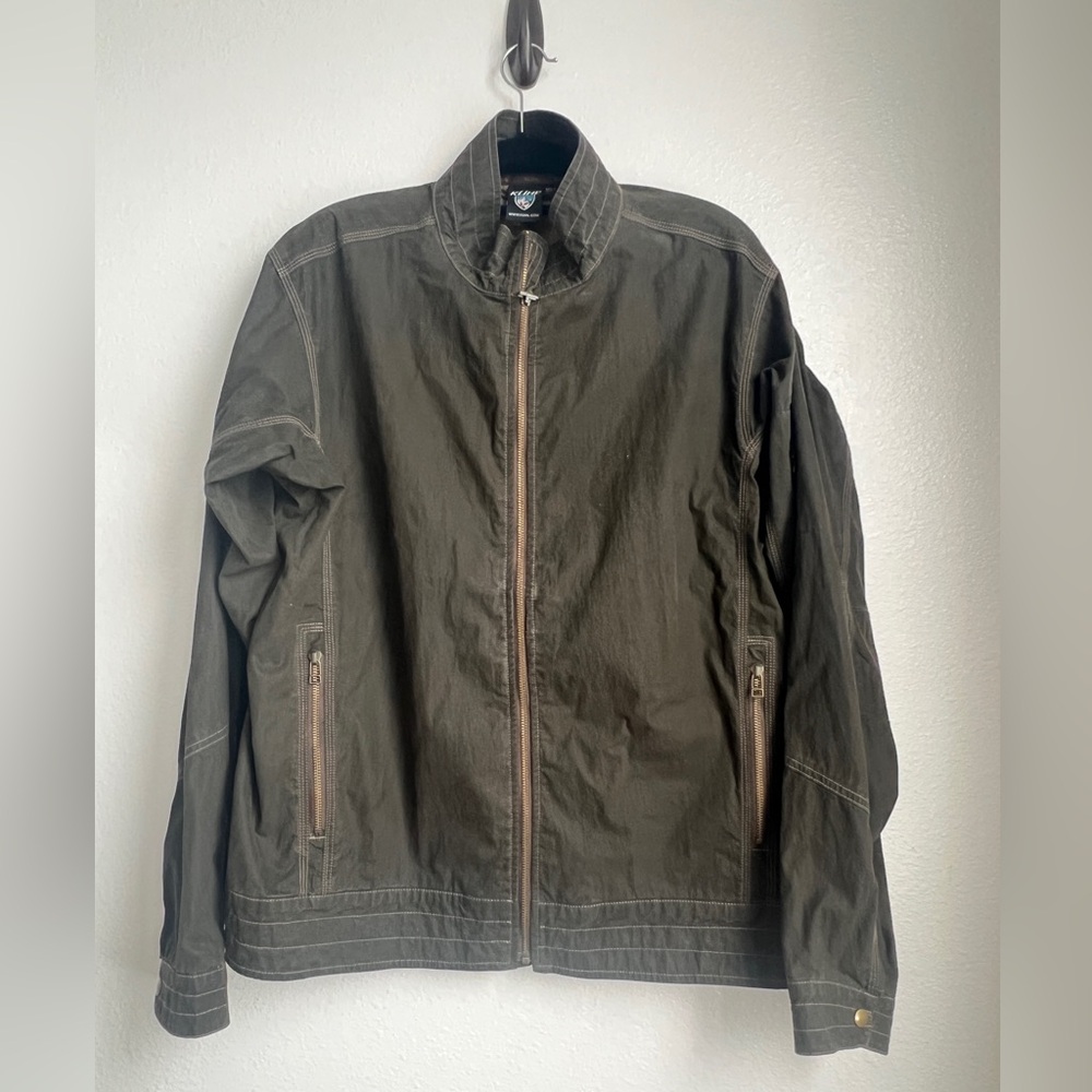 EUC Men's XL KUHL Jacket, Dark Brown/green